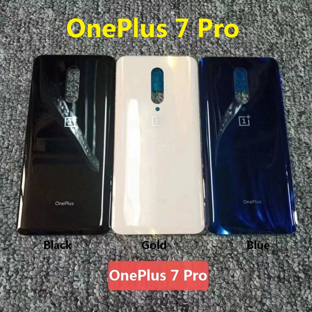 OnePlus 7 Pro / One Plus 7Pro ( GM1910 GM1911 GM1913 ) ฝาหลังแบตเตอรี่ด้านหลังกระจกซ่อม Crack 1+7Pro