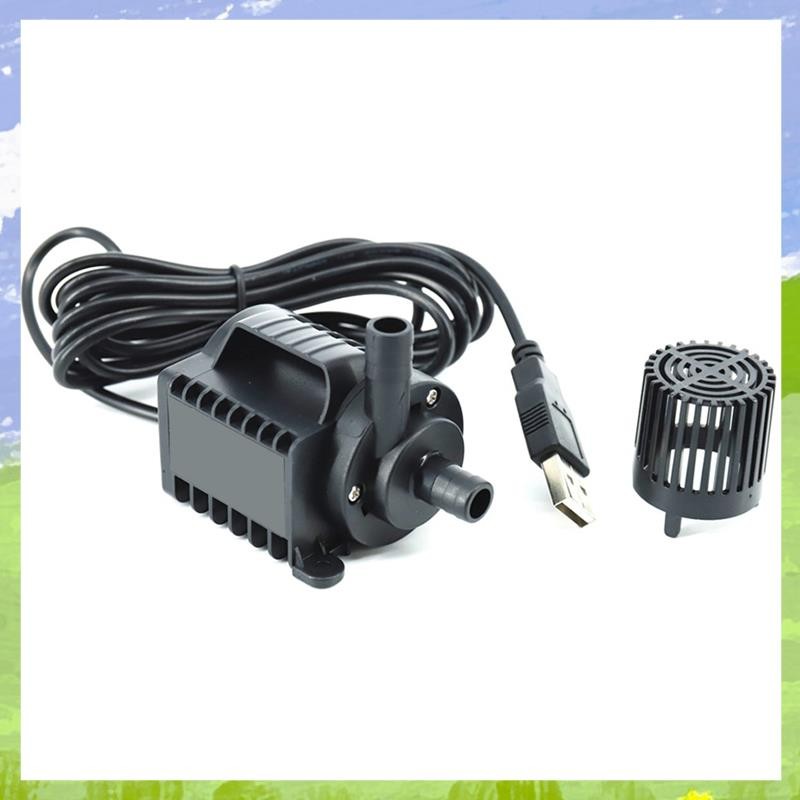 5V Submersible ปั๊มน้ํา 0-600L/H ปั๊มน้ําพุขนาดเล็ก 8 ระดับปรับ 0-7.2ft ยก USB ชาร์จสําหรับสระว่ายน้