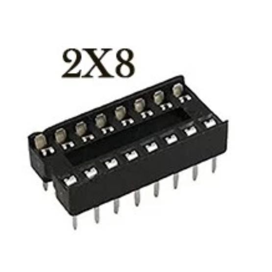 RM74...!!! ( IC SOCKET 2X8 ) PCB PIN TERMINAL IC SOCKET 16 16P LEGS NEW....!!!