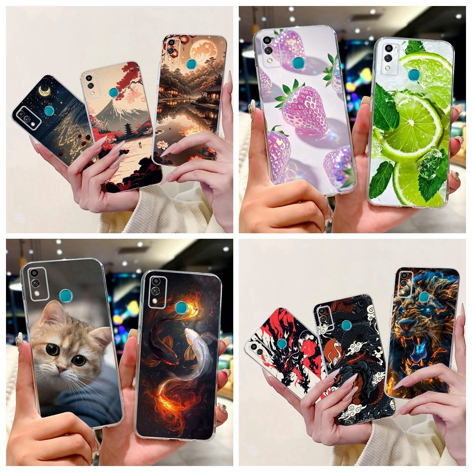 สําหรับ Honor 9X Lite กรณี JSN-L21 JSN-L22 JSN-L23 ฝาครอบ Cool แฟชั่นมังกรการ์ตูนพิมพ์ปลอกสําหรับ Ho