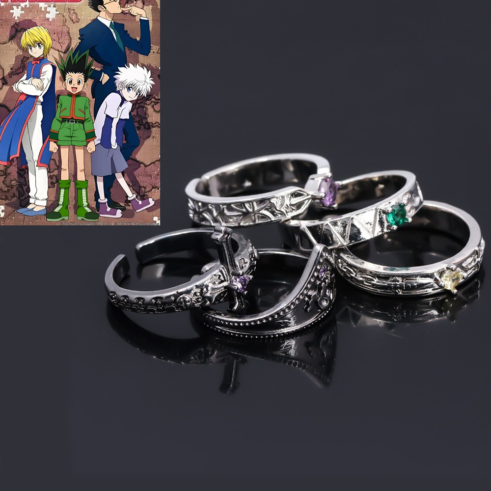 แหวน.Cosplay.Hunter.x.Killua.Zoldyck.สำหรับคอสเพลย์.ฮาโลวีน.พร้อมแพ็คเกจของขวัญ