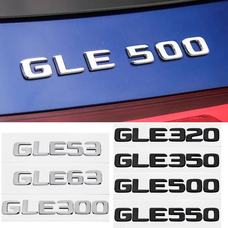 ABS 3D รถหางสติกเกอร์สัญลักษณ์ด้านหลังตัวอักษรป้าย Decals สําหรับ Mercedes Benz GLE53 GLE63 GLE300 G