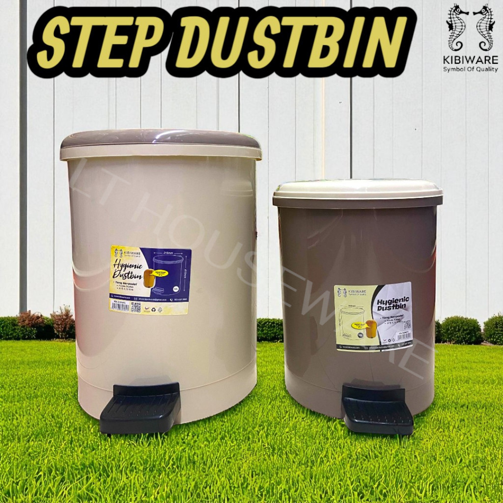 KIBIWARE TONG SAMPAH PIJAK / STEP DUSTBIN / TONG SAMPAH / RECYCLE BIN / TONG SAMPAH KITAR SEMULA / B