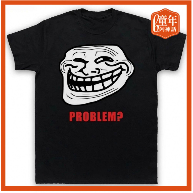 เสื้อยืดแขนสั้นลายพิมพ์ Troll Face ปี 2025 สำหรับคนชอบความสนุกสนาน