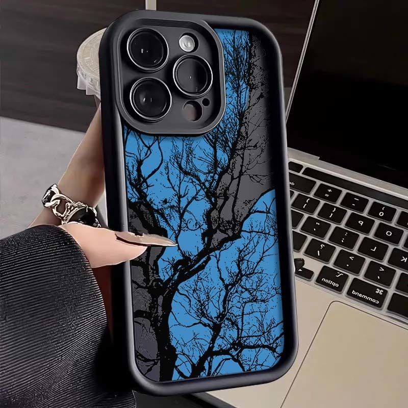 Creative Blue Dead Tree Xiaomi 15PRO เคสโทรศัพท์ Redmi NOTE1413121110กันกระแทก K50607080ซอฟนิ่ม