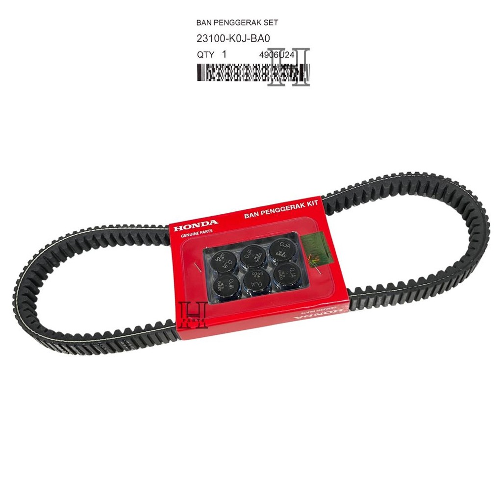 VBELT DRIVE ชุดยาง VAN BELT DRIVE KIT BEAT K1A GENIO K0J SCOOPY K2F 23100-K0J-BA0 AM HGP