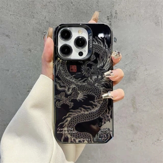 for เคสไอโฟน 13 12 11 iPhone 16 15 14 PRO MAX X XS MAX XR 7/8PLUS มังกรจีนที่ดุร้ายแอปเปิ้ลโทรศัพท์ จัดส่งจากประเทศไทย