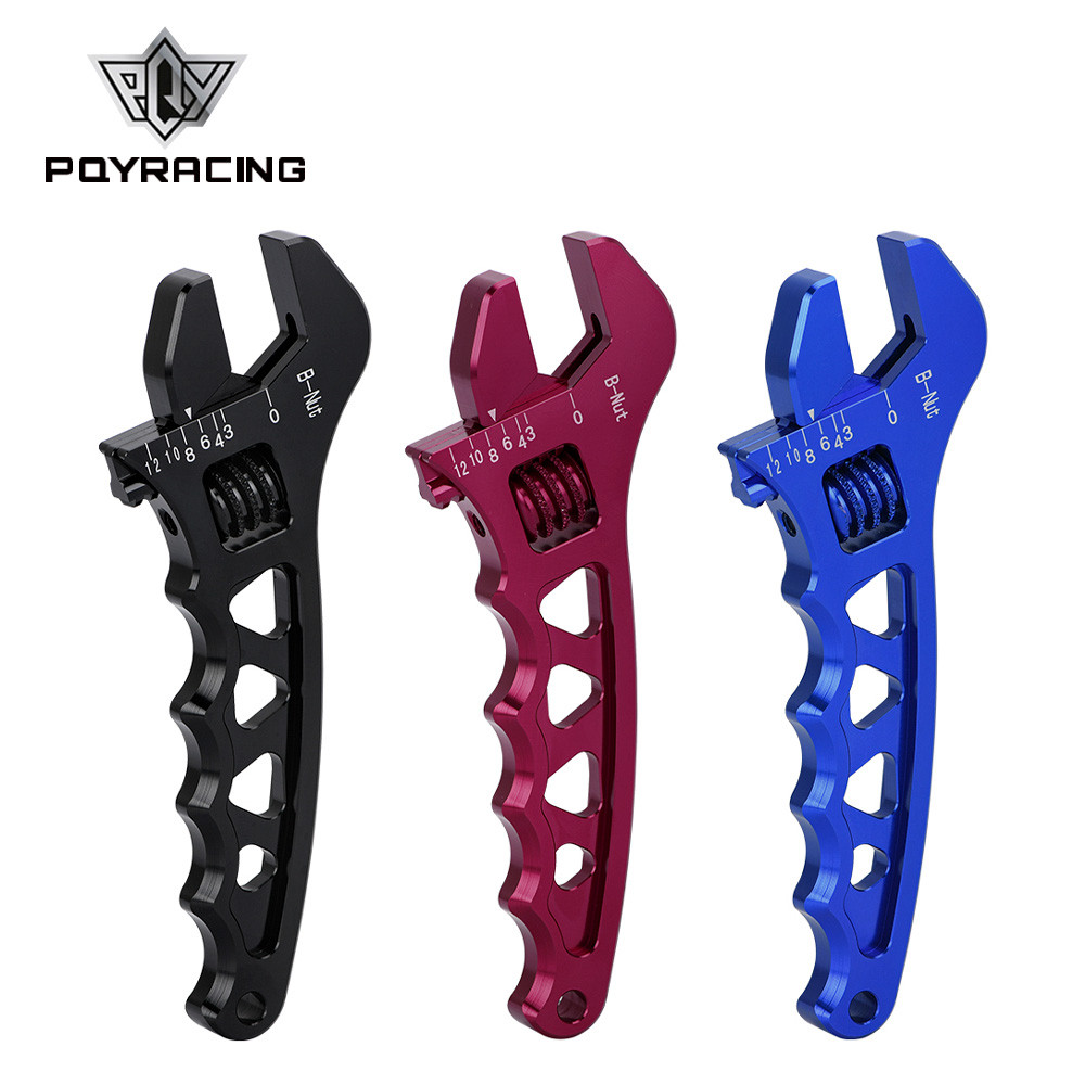 GAdjustable AN 3 4 6 8 10 12 Aluminum WRENCH HOSE Fitting tool aluminum spanner AN3-AN12 PQY-SLW0601