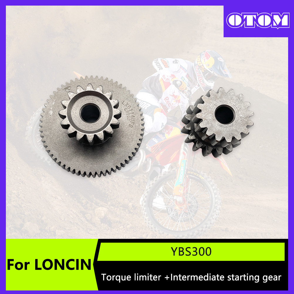 GOTOM รถจักรยานยนต์เริ่มต้นชุดเกียร์คู่สําหรับ LONCIN YBS300 YB300H YB250R เครื่องยนต์แรงบิด Limiter