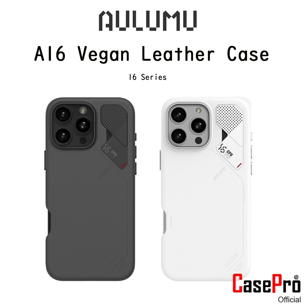 Aulumu A16 Vegan Leather With Magnetic เคสหนังVeganกันกระแทกเกรดพรีเมี่่ยม เคสสำหรับ iPhone16Pro/16Promax