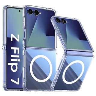 เคส ชาร์จไร้สาย Z Fold Flip 7 5 6 เคสแม่เหล็ก สําหรับ Samsung Z Flip7  Flip6 Flip5 A56 A36 A26 A06 A55 เคสใสกันกระแทก