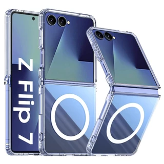 เคส ชาร์จไร้สาย Z Fold Flip 8 7 5 6 4 เคสแม่เหล็ก สําหรับ Samsung Z Flip7 Flip6 Flip5 Flip8 Fold8 Fold7 เคสใสกันกระแทก