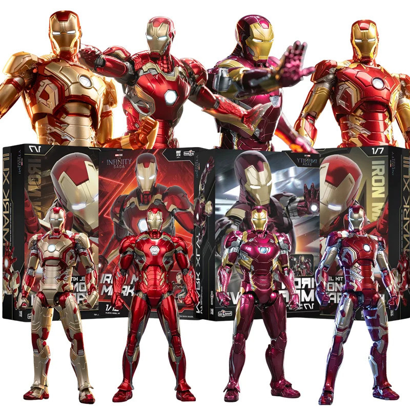 FondJoy Iron Man MK1 MK2 MK3 MK4 DIY ของเล่น Action Figure Tony Stark คอลเลกชันอะนิเมะรุ่นเด็กของขวัญ