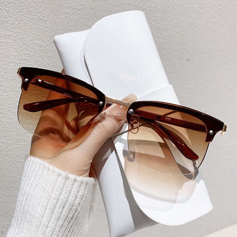 แว่นกันแดดสไตล์เกาหลี กรอบใหญ่ สไตล์นักบิน สำหรับผู้ชาย VE2