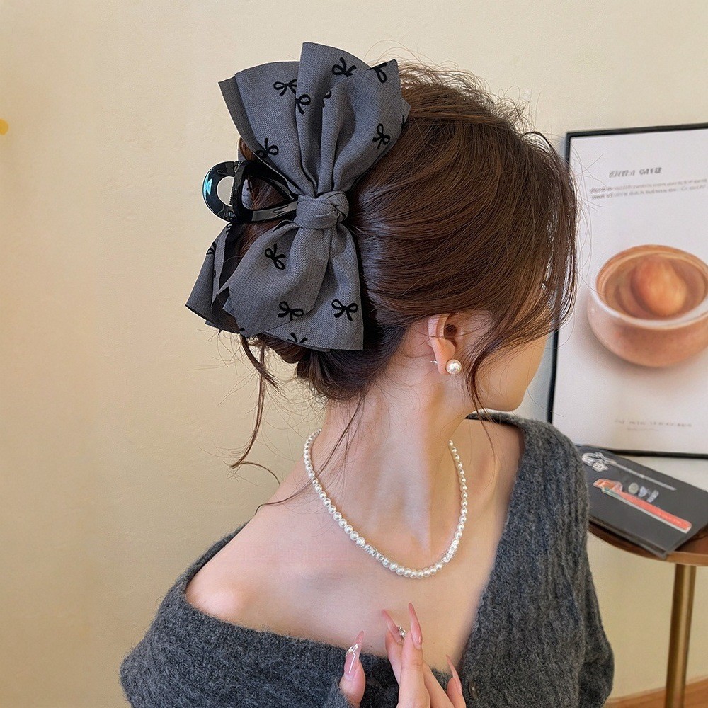 Bow Grab Clip Back Head High-End Shark Clip