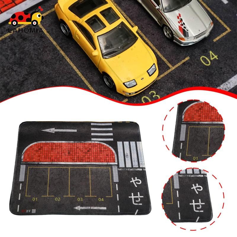 [Lahomia] 1/64 Scale Parking Lot Mouse Pad Nonslip Mini Diecast Car Garage 30 Cmx25 cm