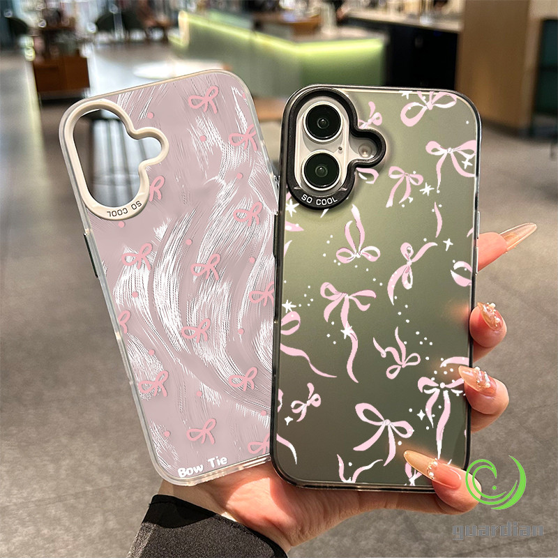 สำหรับ iPhone เคสไอโฟน 13 14 11 Pro 16 16 Pro Max โบว์จากสายผ้าแดง 15 14 Plus 12 13 14 PRO 11 MAX X XS MAX XR 7/8PLUS