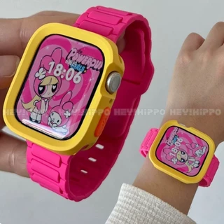 สายดับเบิ้ลโทน+เคสกันรอย เหมาะสําหรับ ฉันดู 49/46/45/44/42/41/40/48มม เหมาะสําหรับสมาร์ทวอทช์ 10/9/8/7/6/5/กับ/4/3/2/1