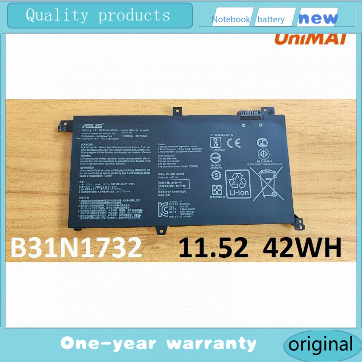 B31N1732 ASUS แบตเตอรี่ ของแท้ ASUS A571GD  F571LH  S430UFN X430   FX571 K571GT RX571 B31N1732 best