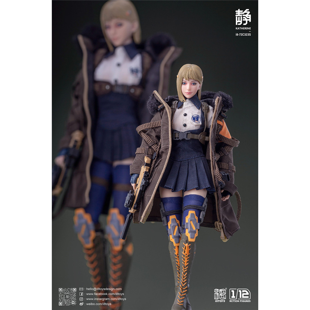 [Boutique] Ready Stock i8Toys 1/12 Quiet Dog Series Catherine i8-72C323 Movable Eye Movable Figure