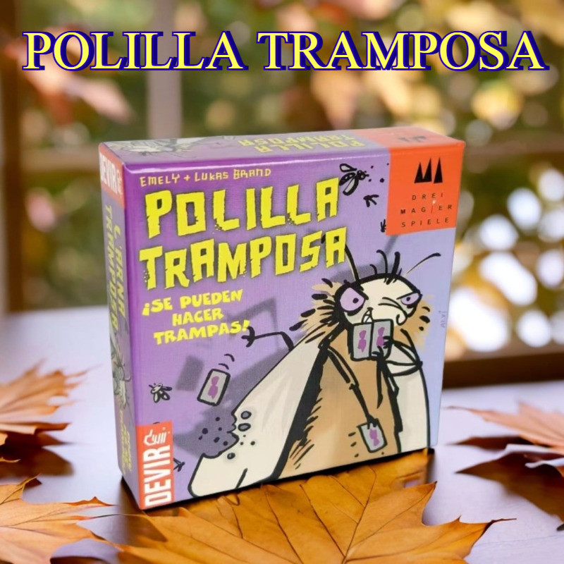 Mogel Motte การ์ดเกมกระดาน POLILLA TRAMPOSA ของเล่นสําหรับเด็กเกมแมลงสาบ เกมปาร์ตี้สบาย ๆ