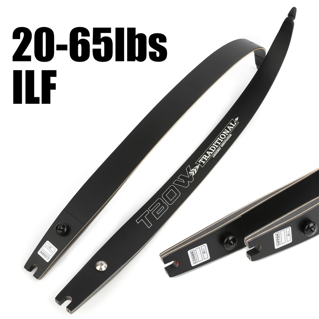 อินเทอร์เฟซ Recurve Bow Limbs ILF 20-65lbs Bow Hunting