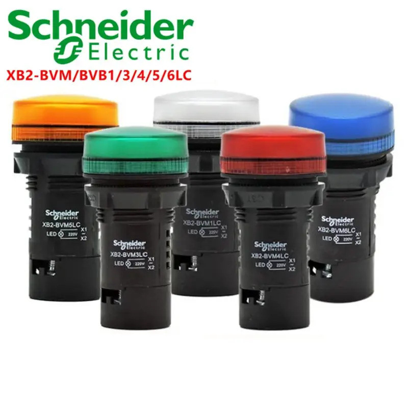Schneider ไฟสัญญาณไฟแสดงสถานะ LED XB2-BVM XB2-BVB 1 3 4 5 6LC XB2-BVB4LC XB2-BVB3LC ยี่ห้อใหม่