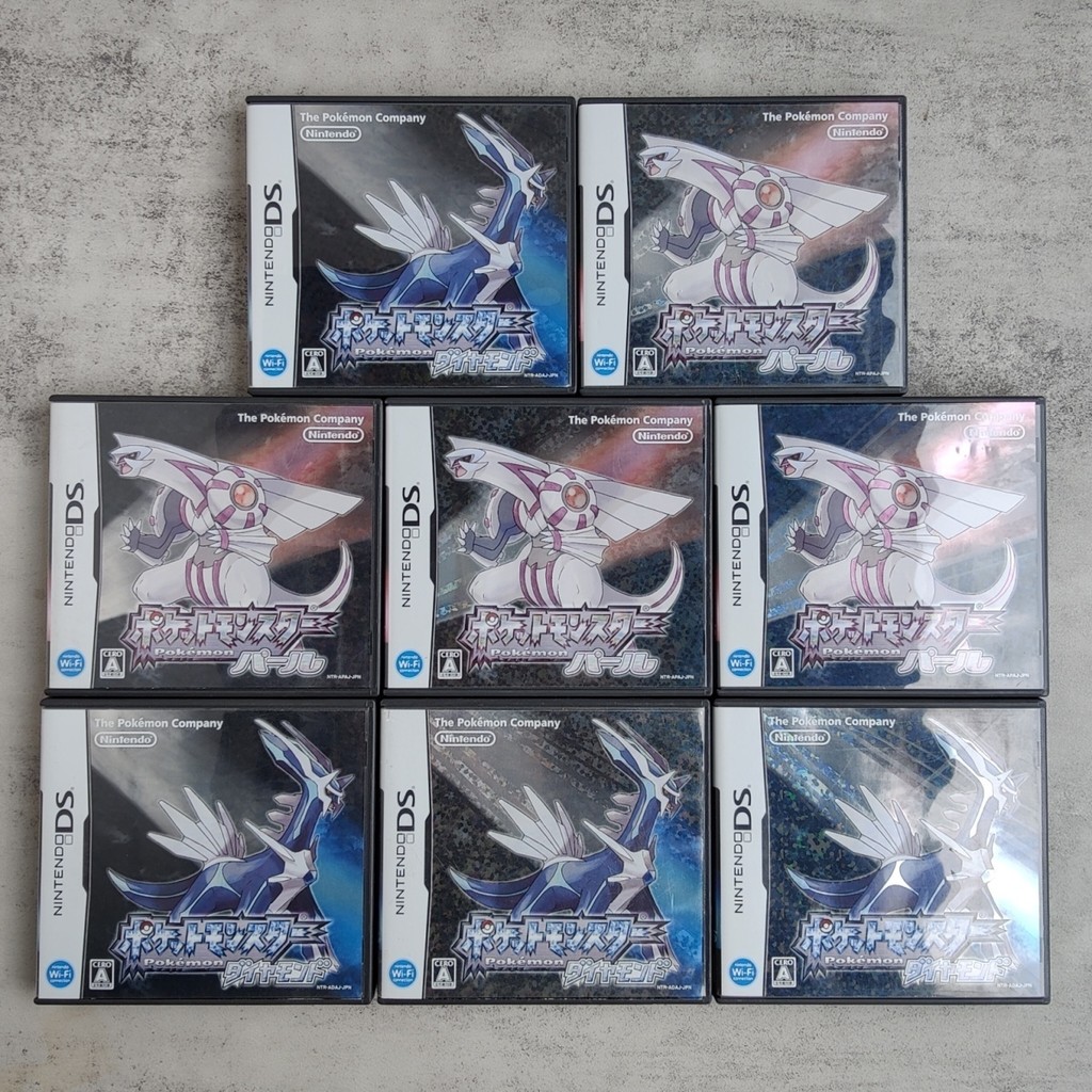 การ์ดเกม Nintendo 3DS NDS Pokemon Pearl Diamond Pokémon Diamond เวอร์ชั่นญี่ปุ่นของแท้