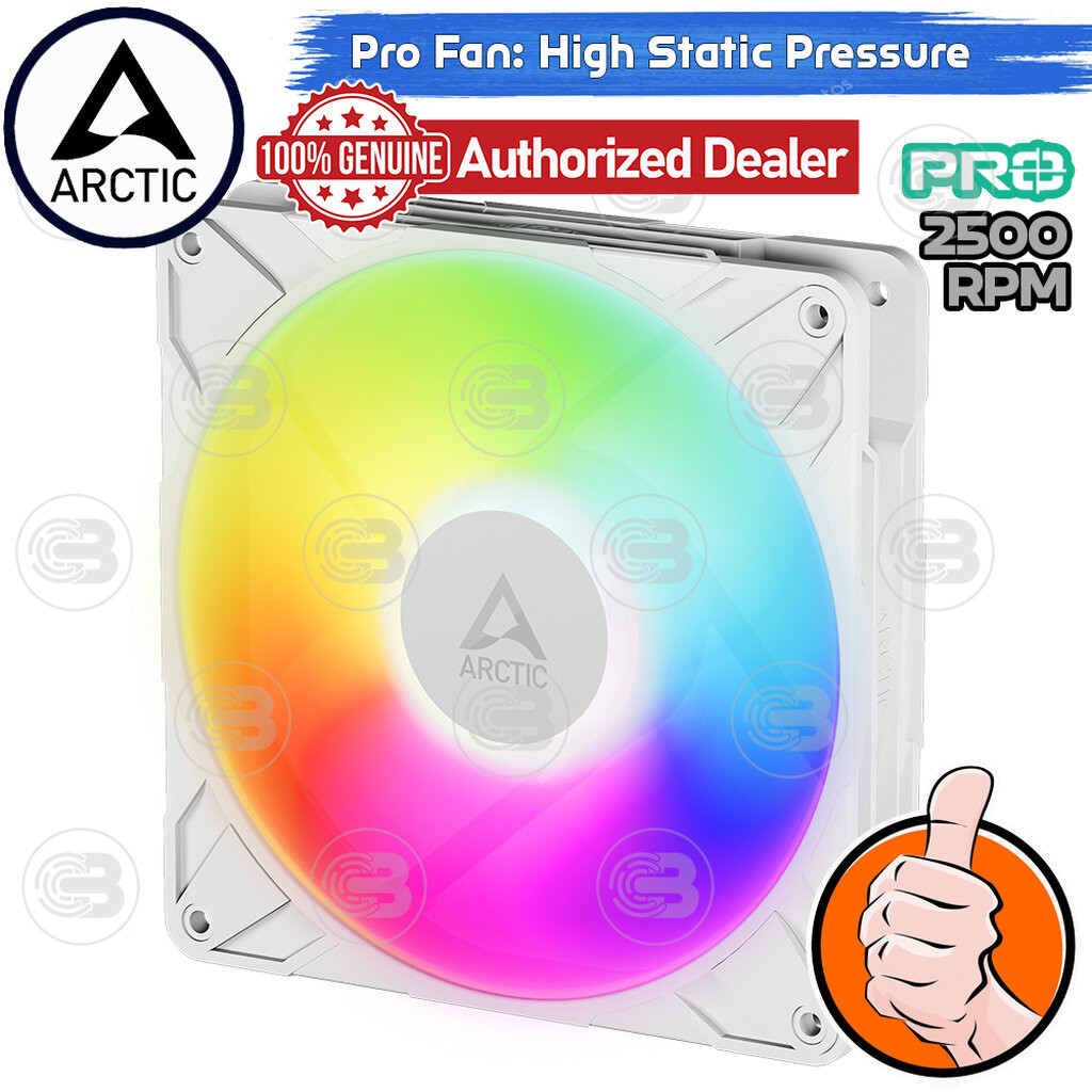 [CoolBlasterThai] ARCTIC P14 PRO A-RGB White (size 140 mm.) PC Fan Case ประกัน 6 ปี