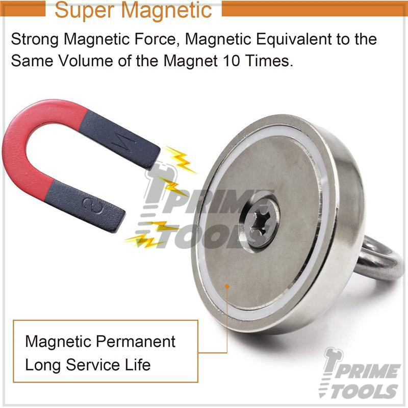 Neodymium Recovery แม่เหล็กเก็บของแรงดูดสูง แม่เหล็กตกปลาแรงสูง กลาง และเล็ก - รูปที่ 7