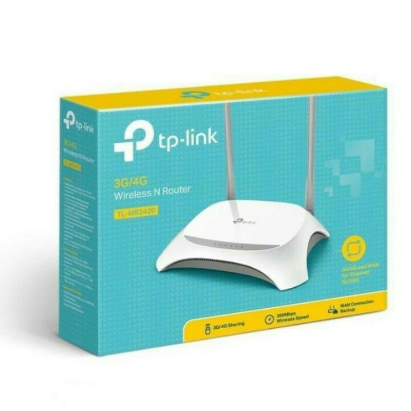 TPLink TL-MR3420 300Mbps เราเตอร์ไร้สาย WiFi 3G/4G TP-Link TL MR3420 M10
