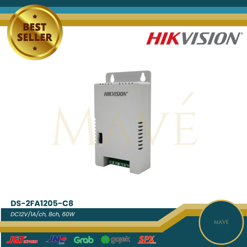Hikvision 8CH DS-2FA1205-C8 อะแดปเตอร์จ่ายไฟ