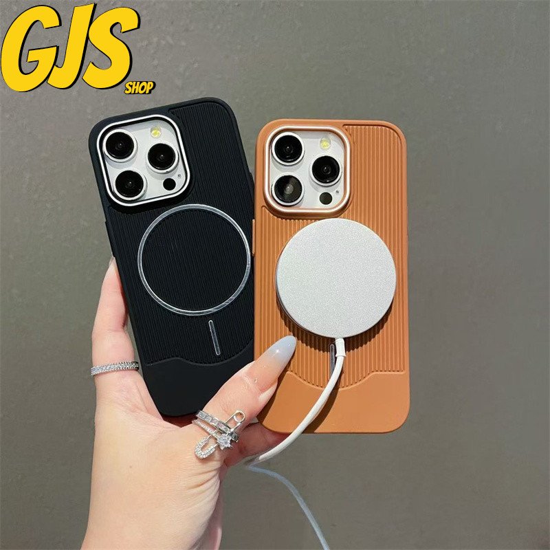 ขนาดใหญ่-รูแฟชั่นรูปแบบลูกฟูกแหวนโลหะเคสโทรศัพท์สําหรับ ไอโฟน12 11 13 14 15 16บวก น มือโปร