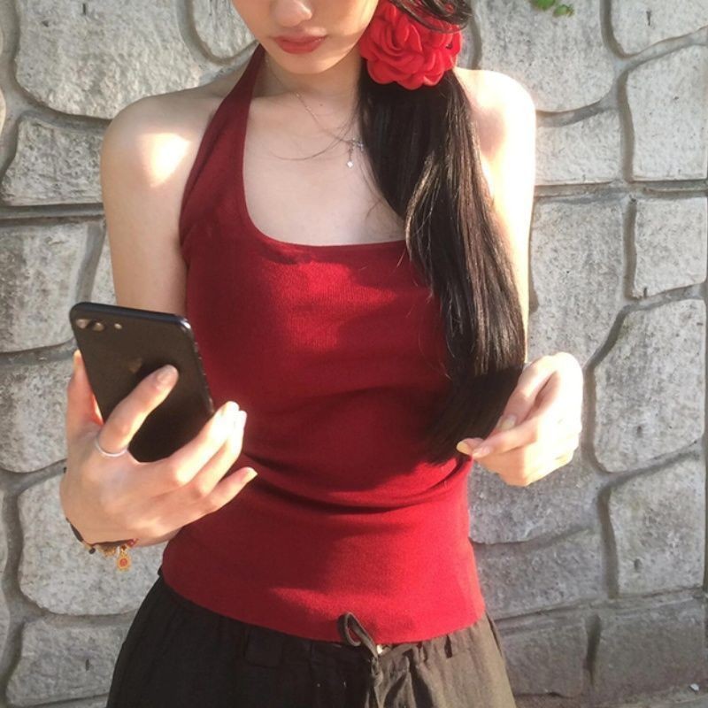 新品现货挂脖上衣吊带背心美背女夏季内搭外穿文胸一体打底抹胸带胸垫裹胸liuyanhong111th20250814