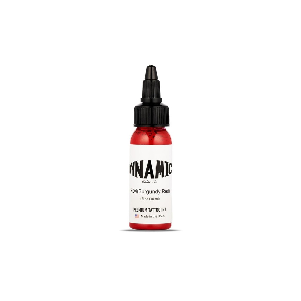 DYNAMIC Tattoo Ink DYNAMIC Burgundy Red Tattoo Ink-Professional Lasting Tattoo Ink-1oz ขวด