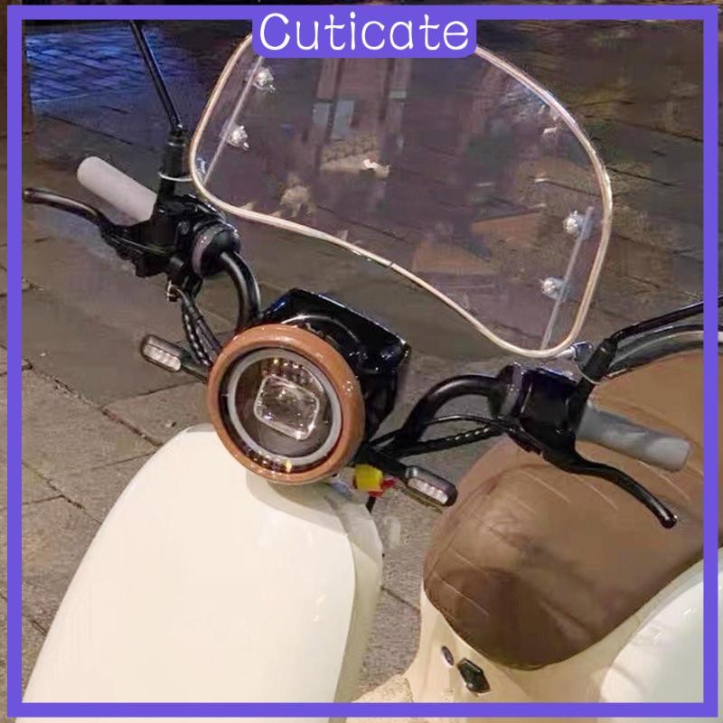 [CUTICATE] กระจกรถจักรยานยนต์แทนที่อุปกรณ์เสริมดัดแปลง Retro อะไหล่พรีเมี่ยมด้านหน้า Wind Deflector 