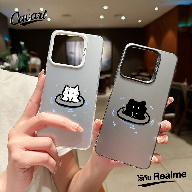 เคสโทรศัพท์ Realme C53 C35 C20 C30 C55 C12 C11 C51 C21 6i 5 8i 7i C15 C67 C25 C25Y  แมวในจาน โทรศัพท์ จัดส่งจากประเทศไทย