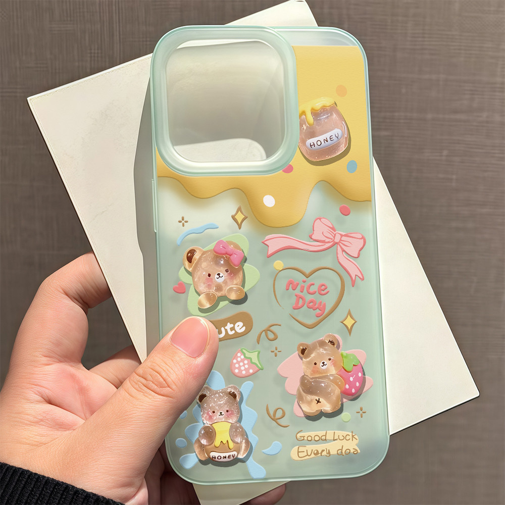 จัดส่งในพื้นที่ เคสมีน้ำค้างแข็งTPU รู้สึกดี มีสีสัน For IPhone16 15 14 13 11 7 8 plus Pro Promax X XR XSMAX DKMS512 - รูปที่ 5