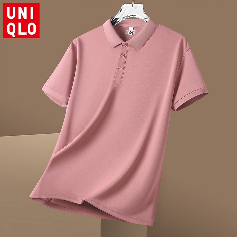 เสื้อโปโลผู้ชายระดับไฮเอนด์ ทำจากผ้าไหมน้ำแข็ง ระบายอากาศได้ดี มีดีไซน์สำหรับการแต่งตัวทำงานอย่างมืออาชีพ - รูปที่ 3