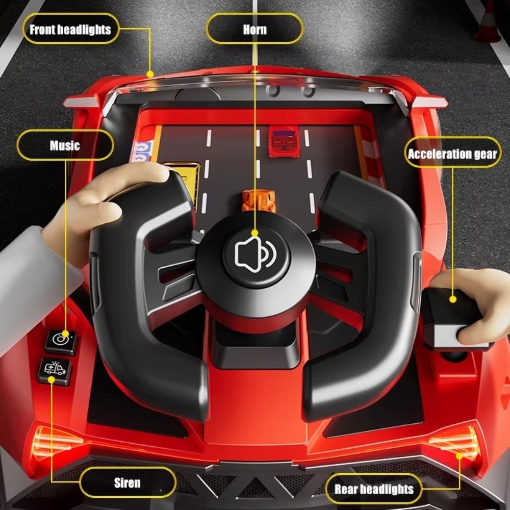 ของเล่นพวงมาลัย เนบูลาร์,พร้อมเพลงแสงเสียงเกมแบบโต้ตอบของเล่น,มินิรถที่มีแสงแข่งไฟฟ้ายูเอสบีขับเคลื่อนล้อแข่งของเล่นพรรคเกม ราคา ถูกที่สุด ดีลบีเคเค แกลเลอรีภาพที่ 7