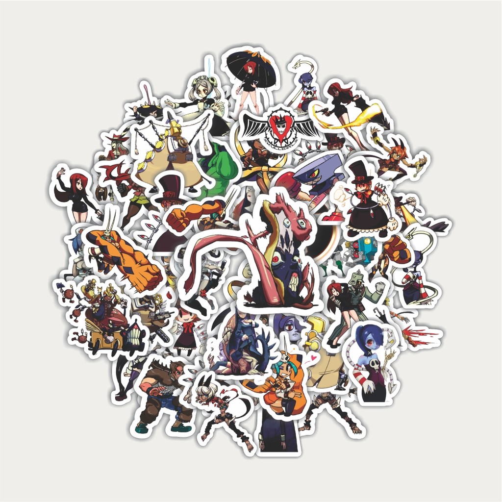 Skullgirls Game Series Sticker Pack Character Mix 1 | สติ๊กเกอร์ TUMBLR | สติ๊กเกอร์แล็ปท็อปสําหรับก
