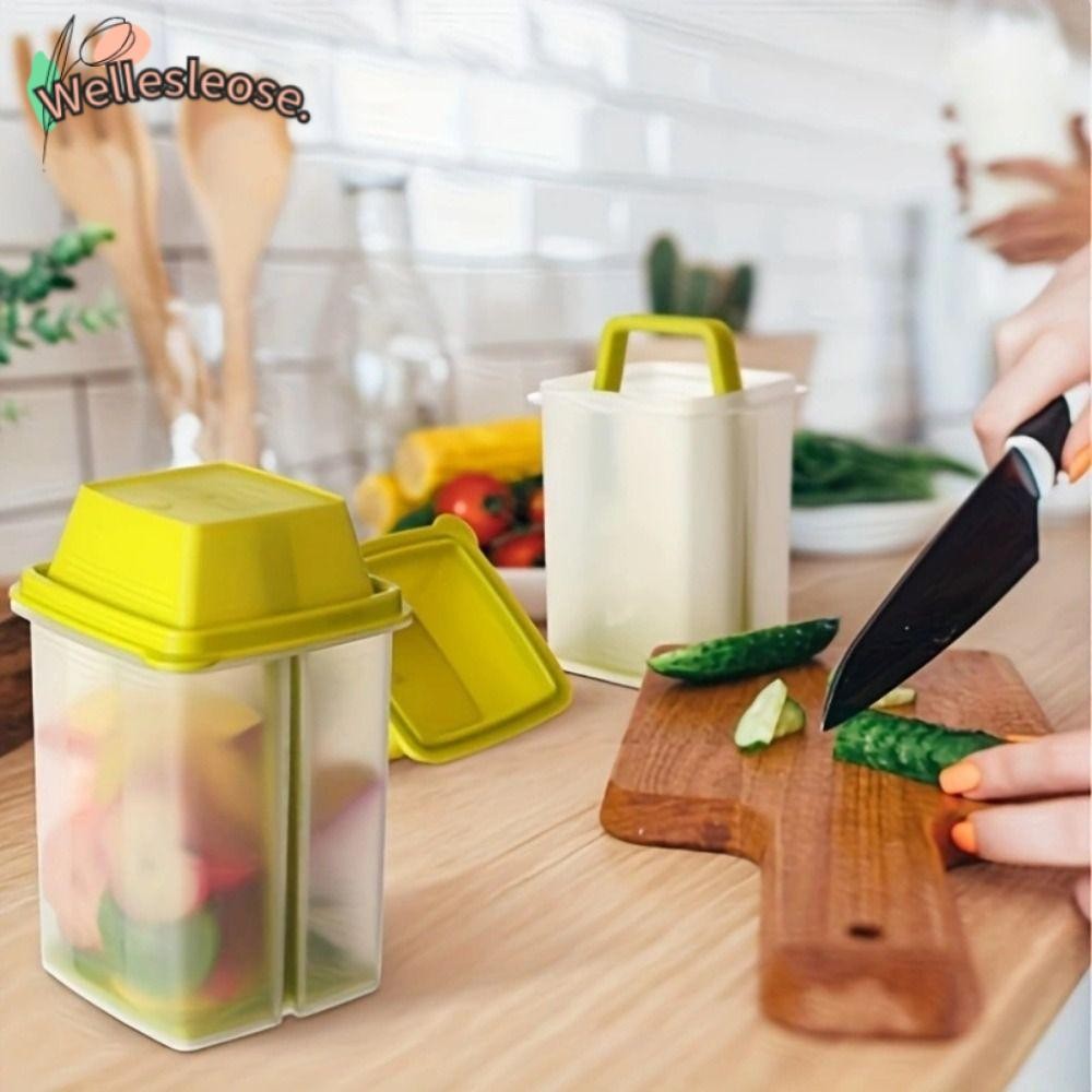 WELLE โถดอง, ภาชนะดองเก็บของปลอดยุ่งแบบใช้ซ้ําได้พร้อมที่กรอง, ที่ใส่ดองคุณภาพสูงพร้อมฝาปิด BPA Free
