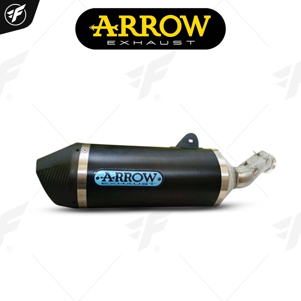 ท่อสูตร/ท่อแต่ง/ท่อไอเสีย Arrow Slip on Dark-Carbon : for KTM Duke790 18-20/Duke890 2021