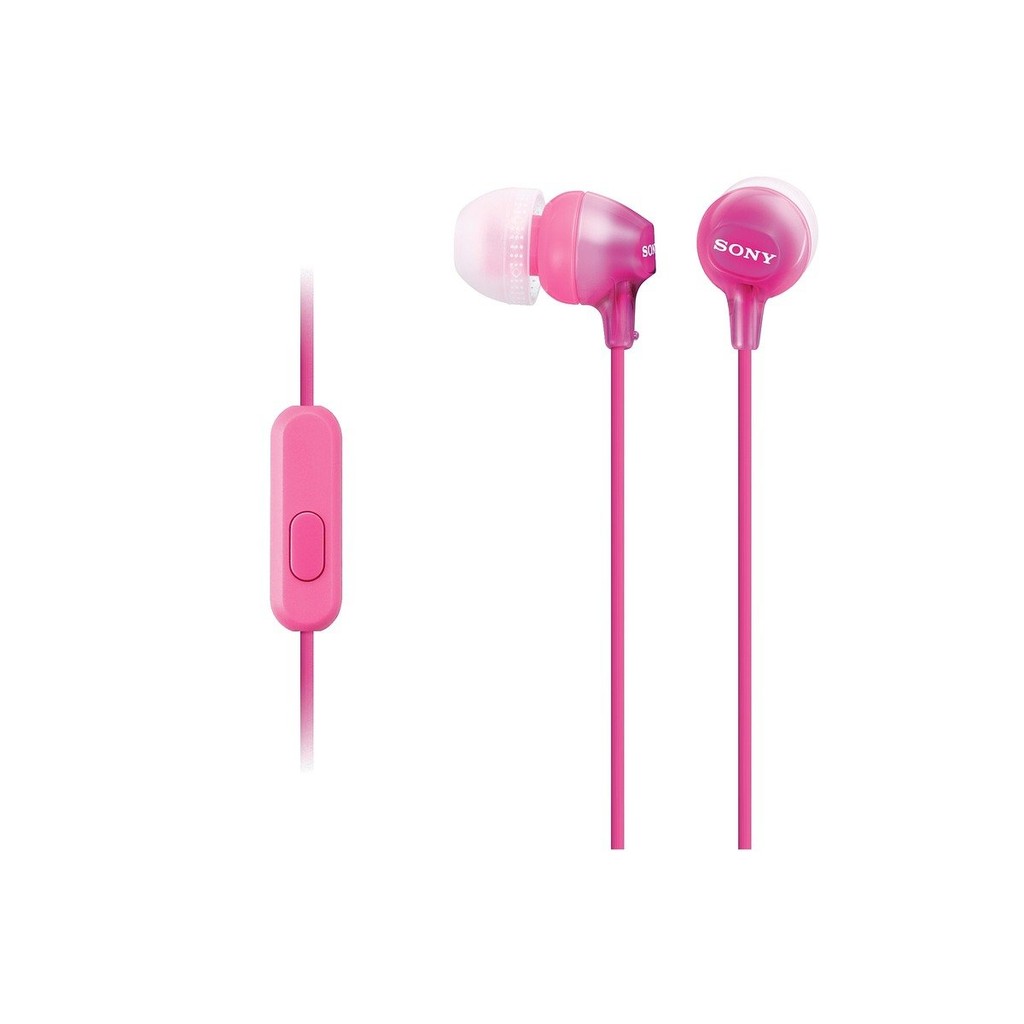 Sony Earphones MDR-EX15AP: In-Ear with Remote & Mic Pink