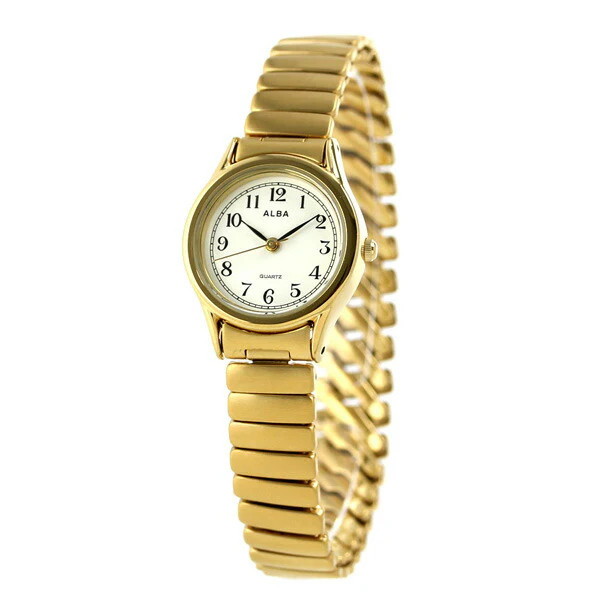 JDM WATCH ★ Seiko Watch ALBA Quartz Pair Watch Women AQHK440 Gold《L》