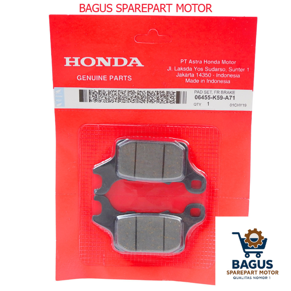 Vario 150 ผ้าเบรคหน้า led - - ผ้าเบรคหน้า Vario 150 - 06455-K59-A71 ส่วนมอเตอร์