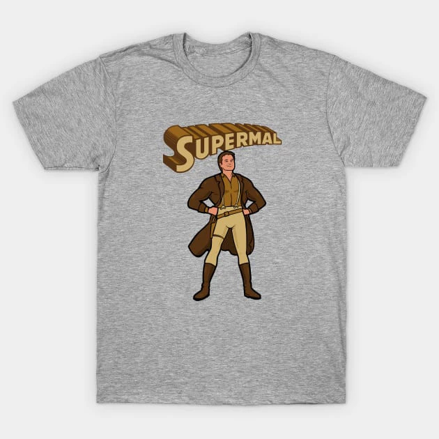 เสื้อยืด Vintage Supermal T-Shirt สีดำ