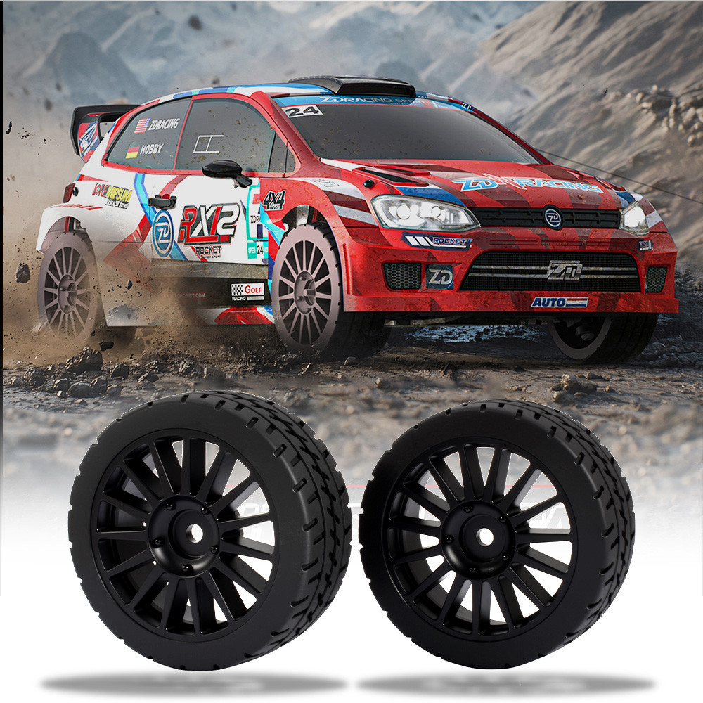 ZD Racing 2PCS RC รถยางยางยาง Hex 12 มม.สําหรับรีโมทคอนโทรล Racing Drift รถและ 1/12 ZD Racing RX12