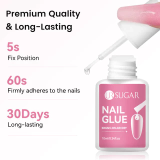 【Local】UR SUGAR 10ml กาวติดเล็บสําหรับกดบนเล็บ เคล็ดลับปลอม Fasts-Dry กาว Rhinestone