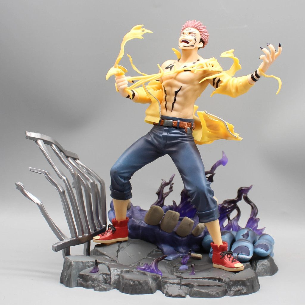 26 ซม.Jujutsu Kaisen Ryomen Sukuna คําสาปรูปปั้นรูป PVC
